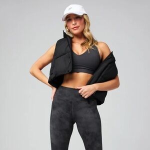 Fabletics Essential Cropped Hooded Puffer Vest